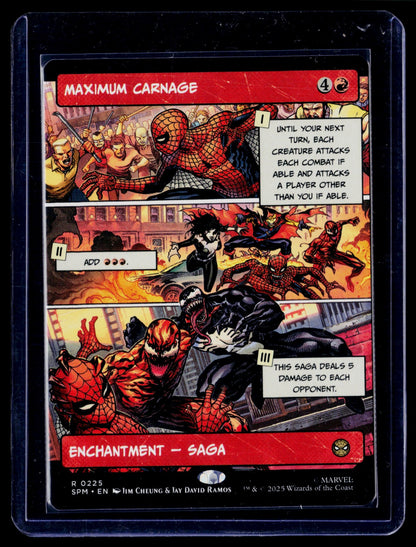 Maximum Carnage (Borderless) R Marvel's Spider-Man 225 NM