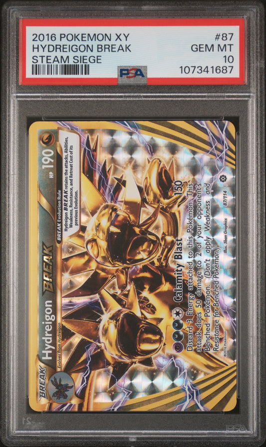 2016 Pokemon Xy Steam Siege #87 Hydreigon Break Steam Siege PSA 10