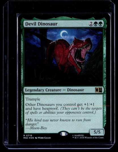 Devil Dinosaur Foil R Commander: Marvel Super Heroes 719 NM
