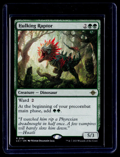 Hulking Raptor R The Lost Caverns of Ixalan 191 NM