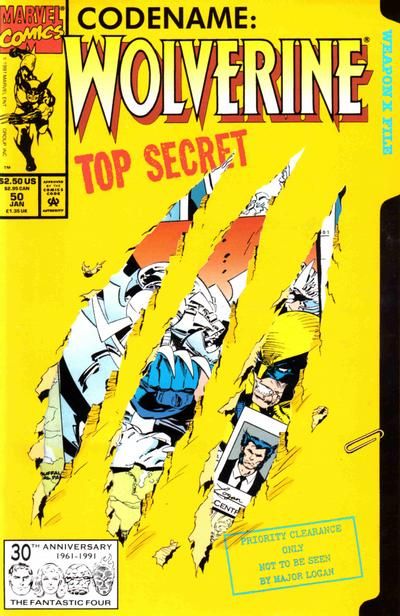 Wolverine, Vol. 2 #50A (Die-Cut Comic (Direct Edition)) Cover
