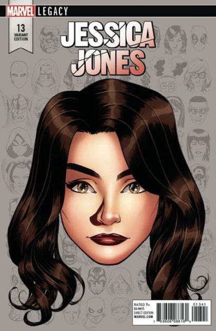Jessica Jones #13D (Incentive Mike McKone Legacy Headshot Variant Cover) Cover