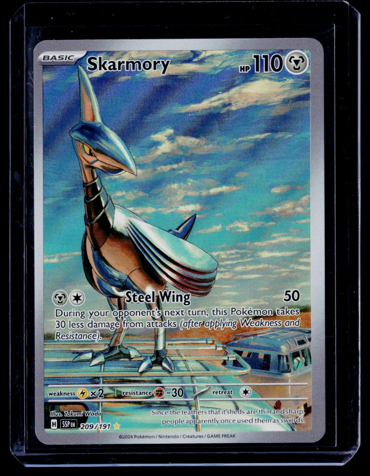 Skarmory 209 191 Holo Illustration Rare SV08: Surging Sparks 209/191 NM