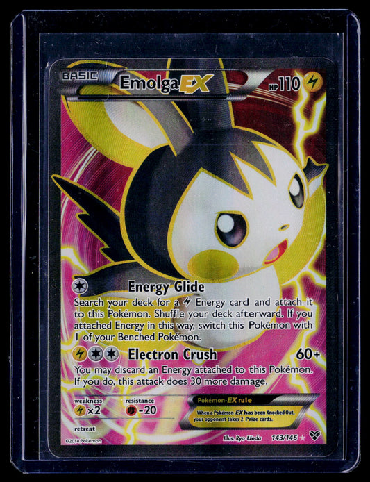 XY Base Set #143/146 Emolga EX (143 Full Art)