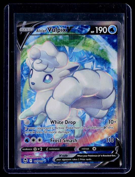 SWSH12: Silver Tempest #173/195 Alolan Vulpix V (Full Art)