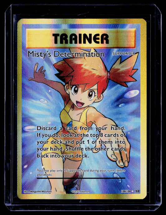 Misty's Determination (Full Art) Holo Ultra Rare XY - Evolutions 108/108 NM