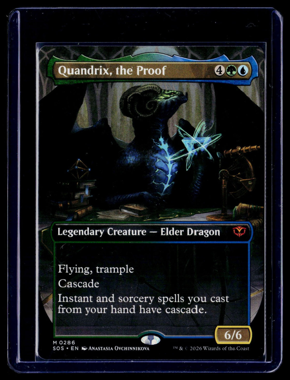 Quandrix, the Proof (Borderless) M Secrets of Strixhaven 286 NM