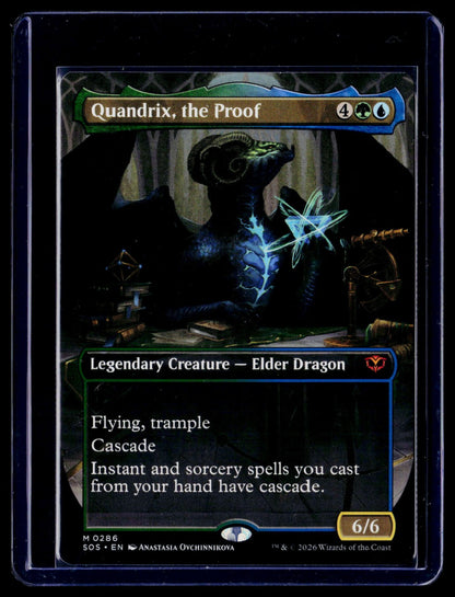 Quandrix, the Proof (Borderless) M Secrets of Strixhaven 286 NM