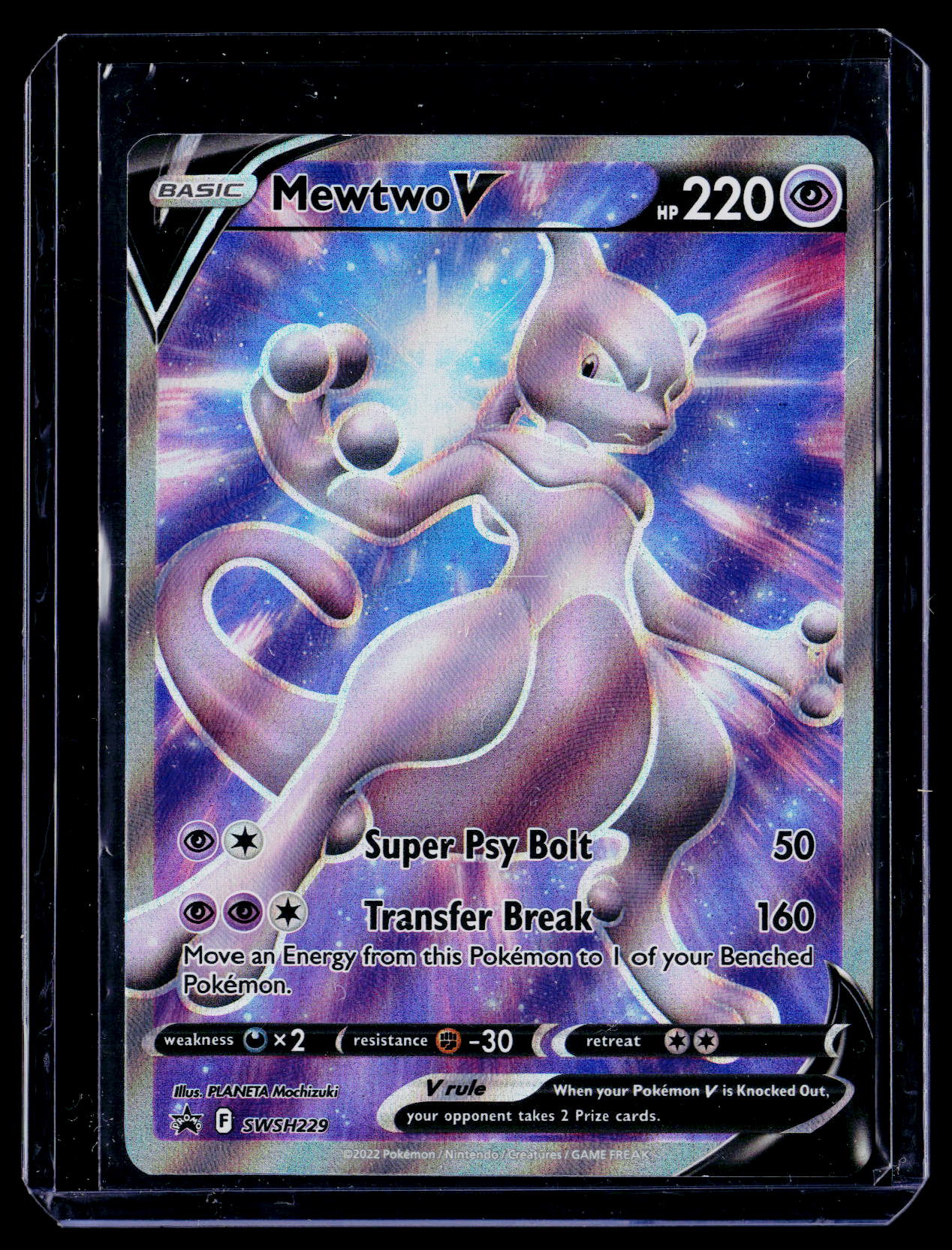 SWSH: Sword & Shield Promo Cards #SWSH229 Mewtwo V