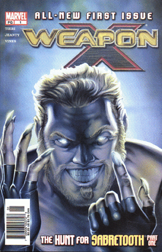 Weapon X, Vol. 2 #1B (Newsstand Edition) Cover