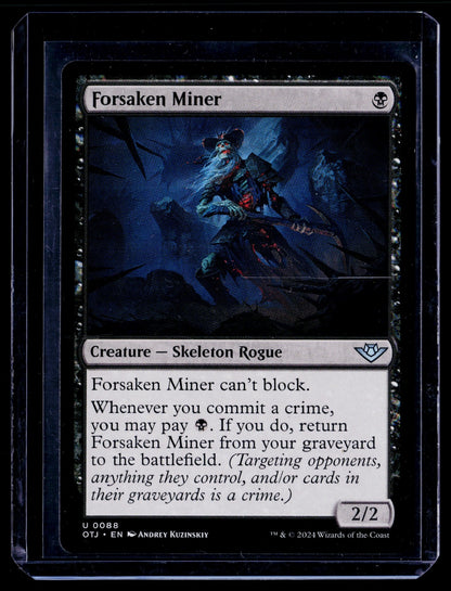 Forsaken Miner U Outlaws of Thunder Junction 88 NM