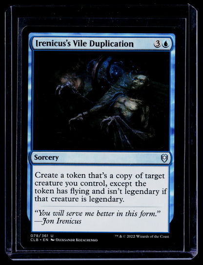 Commander Legends: Battle for Baldur's Gate #78 Irenicus's Vile Duplication