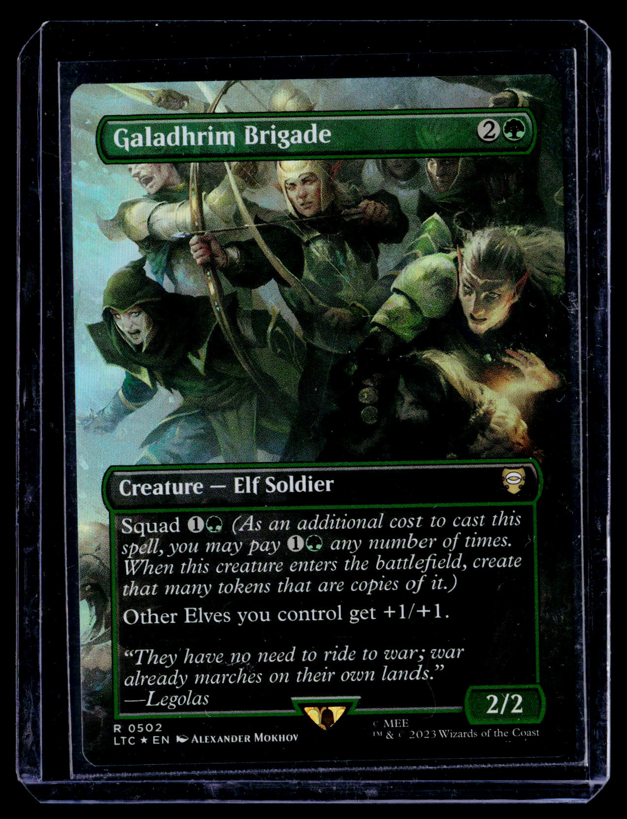 Commander: The Lord of the Rin#546 Galadhrim Brigade (Borderless) (Surge Foil)
