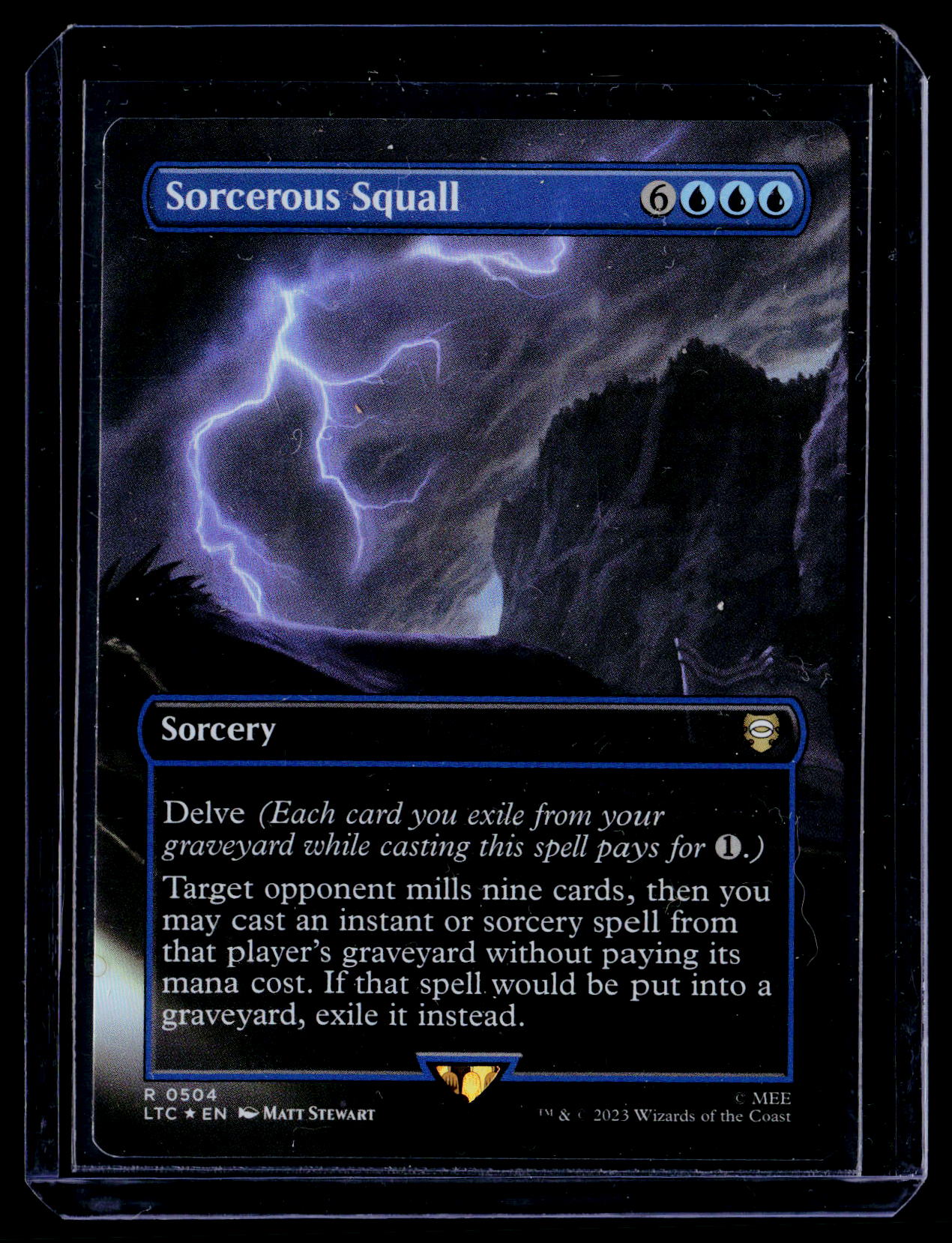 #548 Sorcerous Squall (Borderless) (Surge Foil)