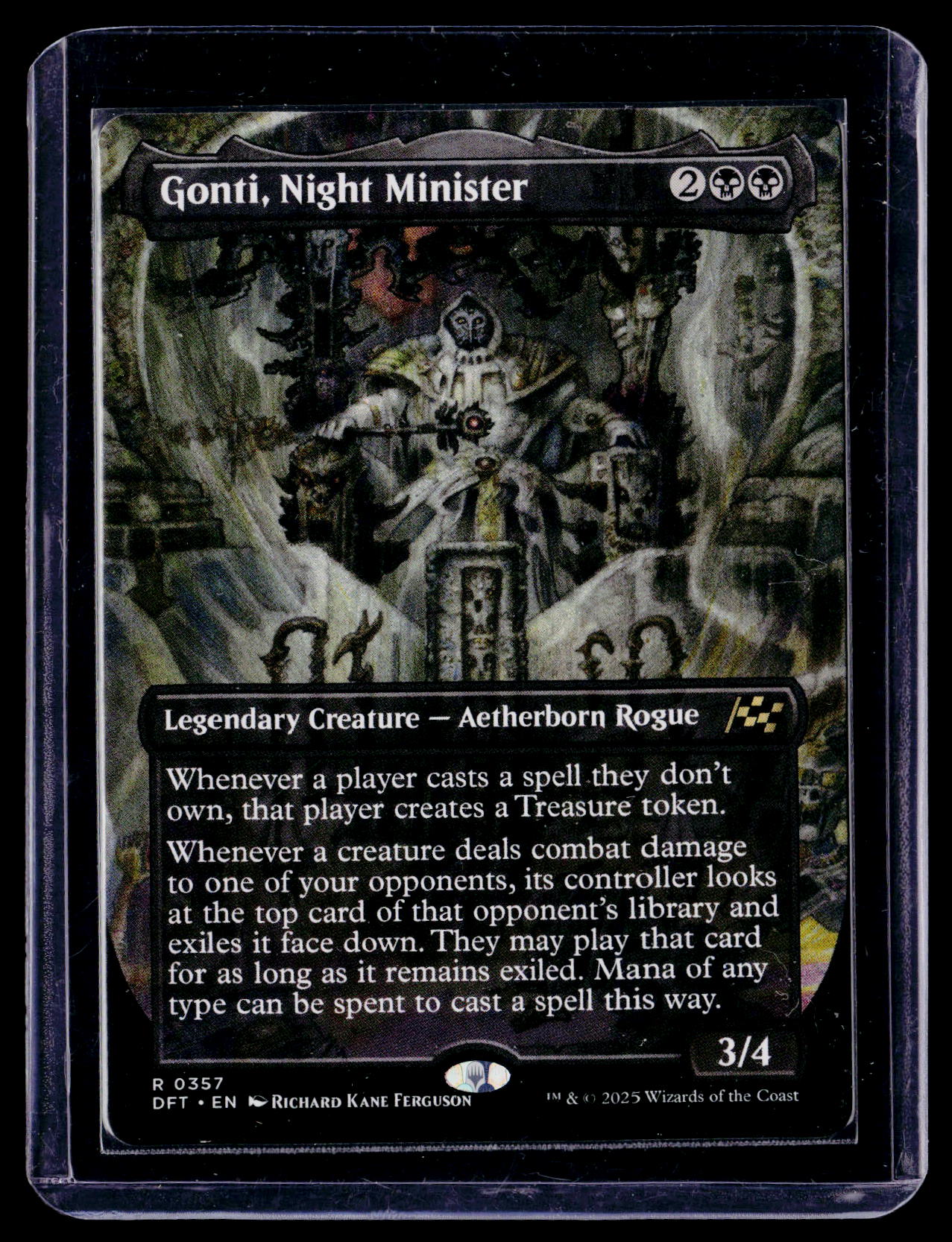 Aetherdrift #357 Gonti, Night Minister (Borderless)
