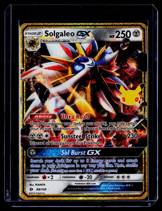 Solgaleo GX Holo Ultra Rare SM Base Set 89/149 NM