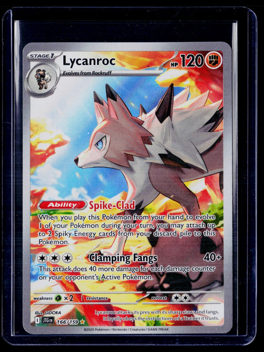 Lycanroc Holo Illustration Rare SV09: Journey Together 166/159 NM
