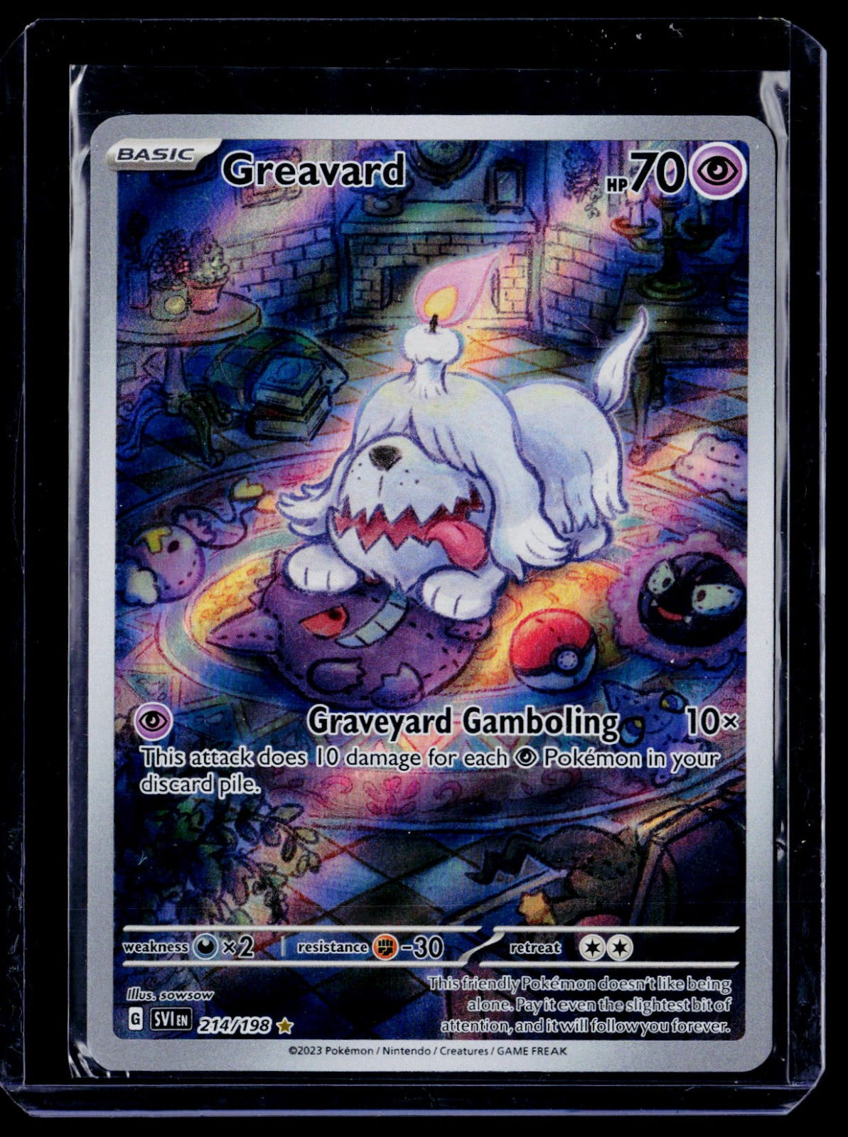 Greavard Holo Illustration Rare SV01: Scarlet & Violet Base Set 214/198 NM