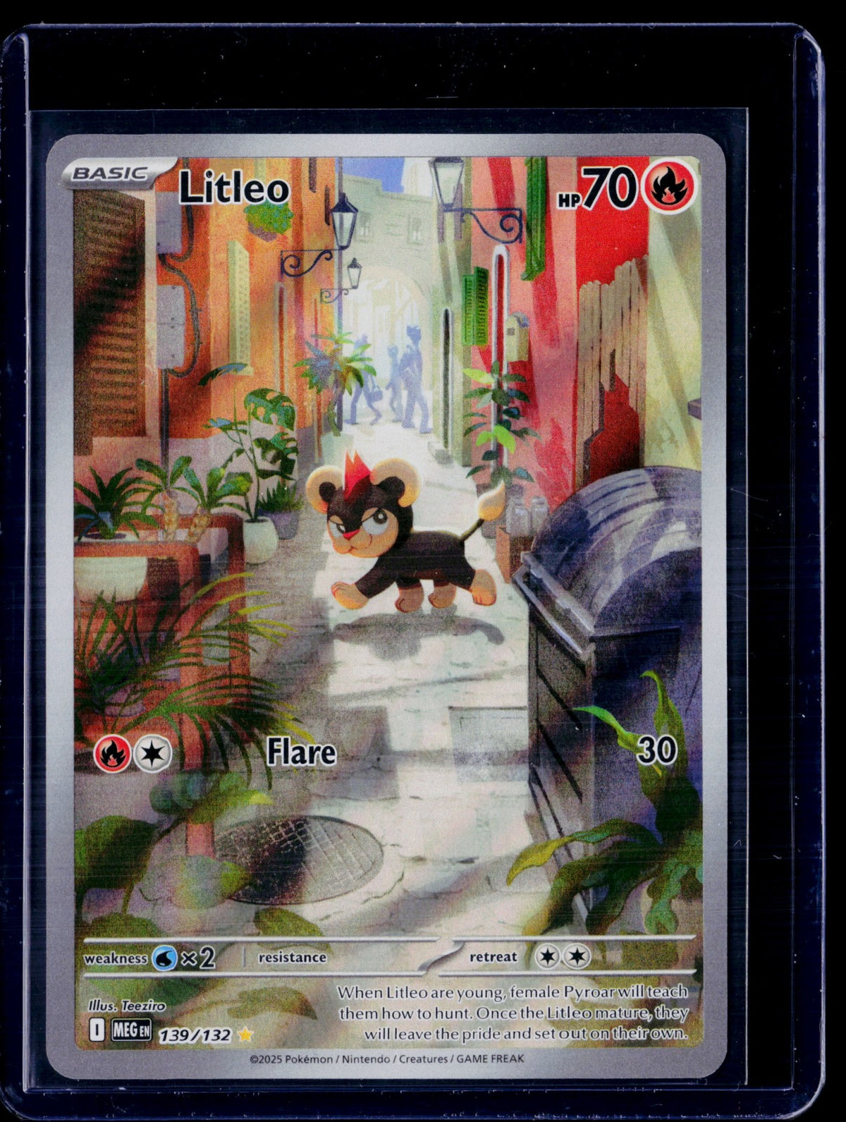Litleo Holo Illustration Rare ME01: Mega Evolution 139/132 NM
