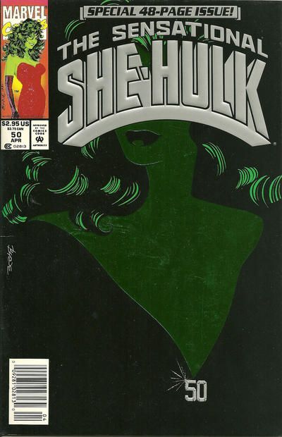 The Sensational She-Hulk, Vol. 1 #50B (Newsstand Edition) Cover