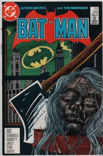 Batman, Vol. 1 #399E (2nd Printing - DC Comics Aren't Just for Kids!) Cover