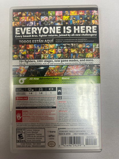Nintendo Switch Game: Super Smash Bros Ultimate