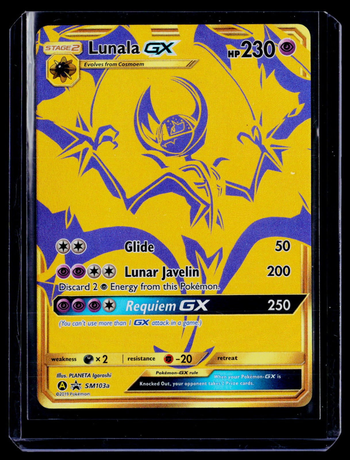 Lunala GX Holo Promo SM Promos SM103a NM