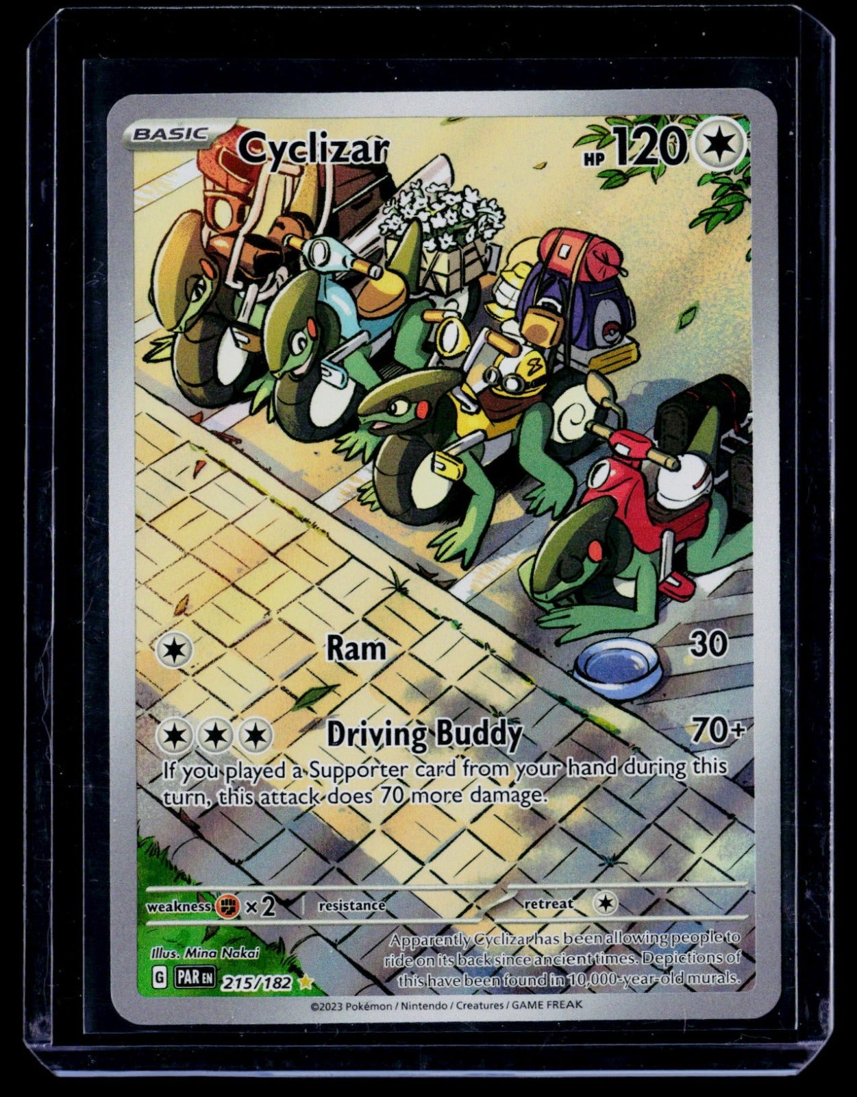 Cyclizar Holo Illustration Rare SV04: Paradox Rift 215/182 NM