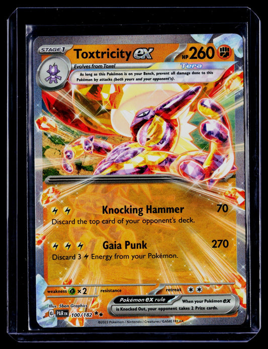 Toxtricity ex Holo Double Rare SV04: Paradox Rift 100/182 NM