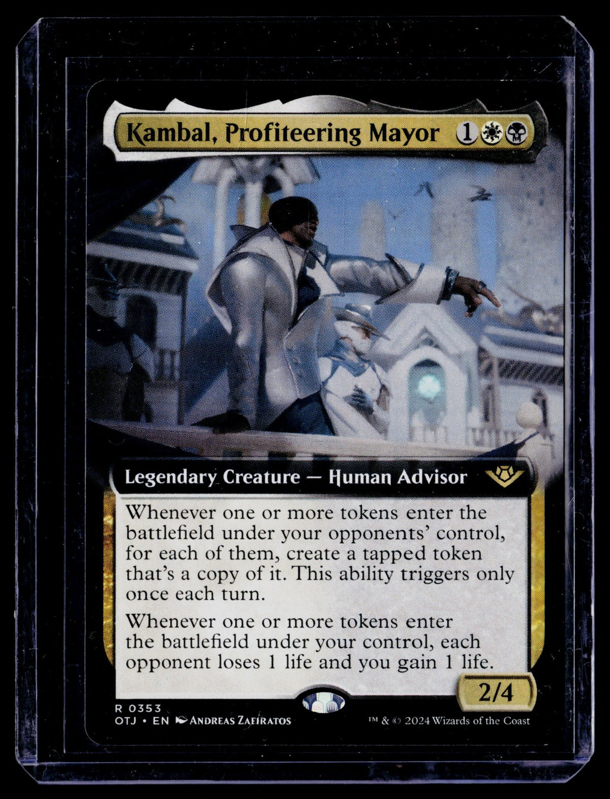 Kambal, Profiteering Mayor (Extended Art) R Outlaws of Thunder Junction 353 NM