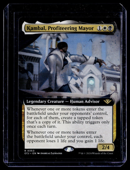 Kambal, Profiteering Mayor (Extended Art) R Outlaws of Thunder Junction 353 NM