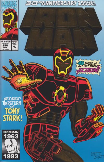 Iron Man, Vol. 1 #290A (Direct Edition) Cover