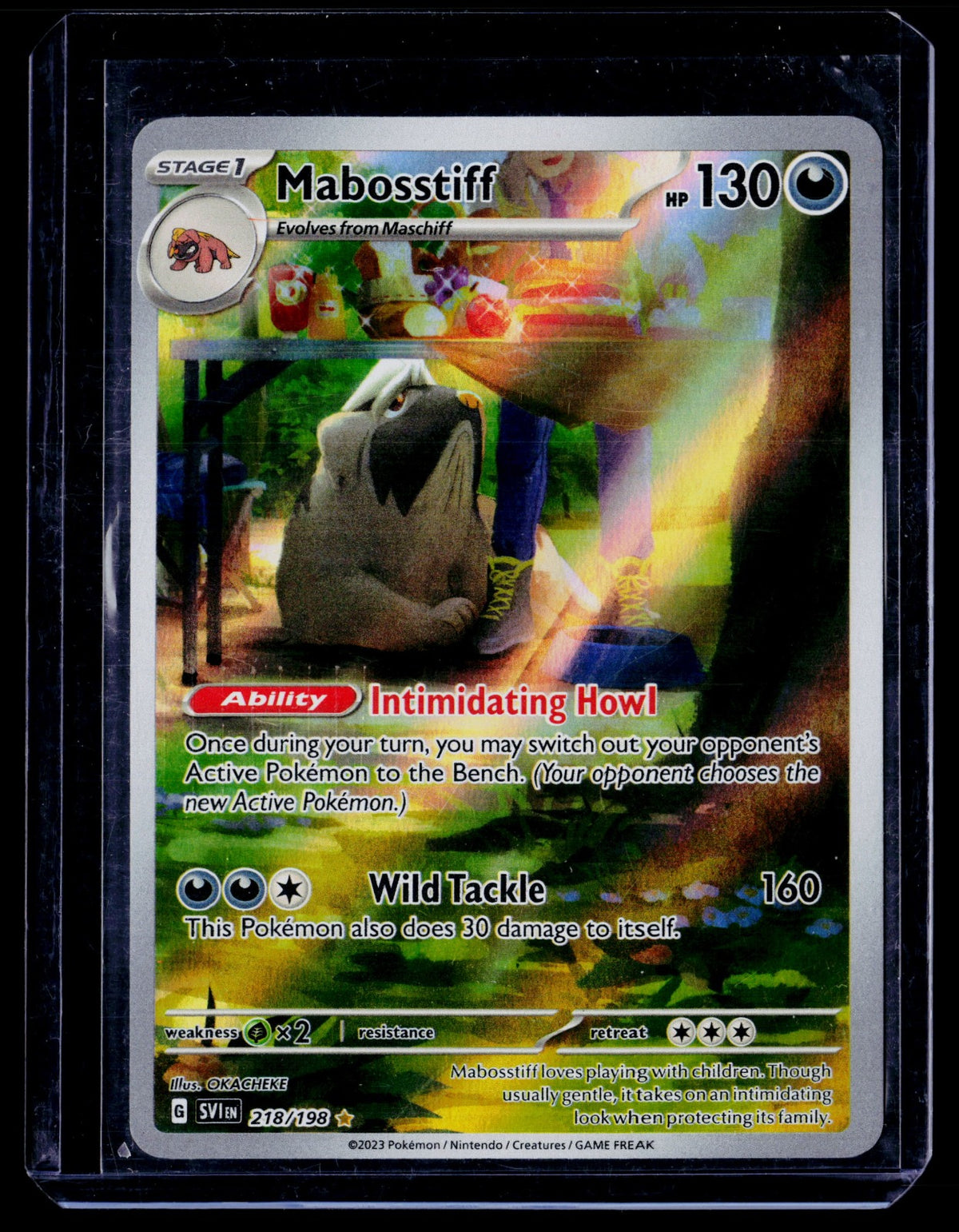 Mabosstiff Holo Illustration Rare SV01: Scarlet & Violet Base Set 218/198 NM