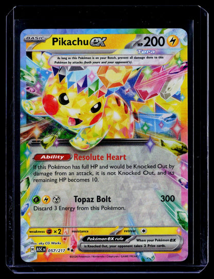 Pikachu ex Holo Double Rare ME: Ascended Heroes 057/217 NM