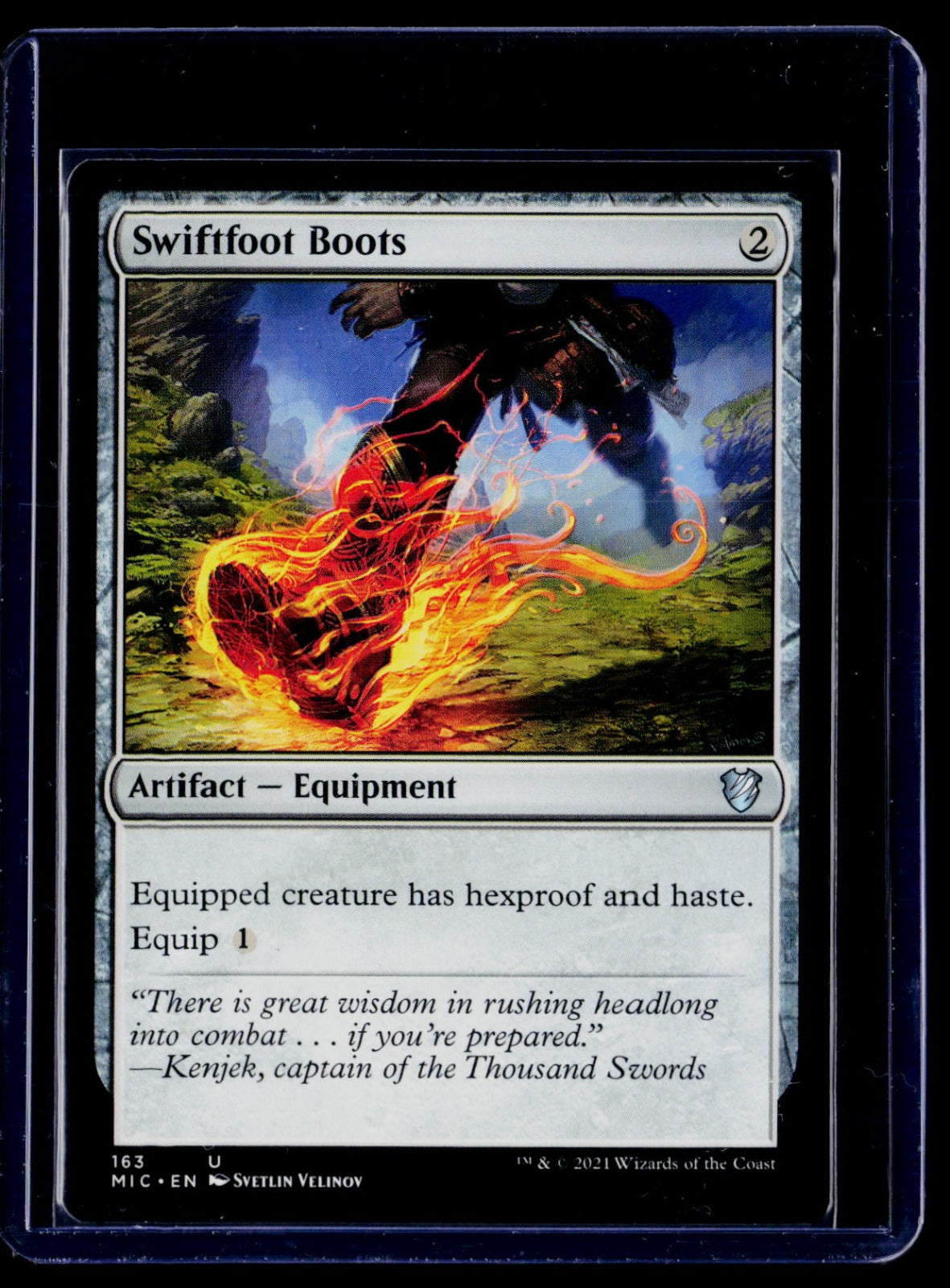 Swiftfoot Boots U Commander: Kamigawa: Neon Dynasty 163 NM