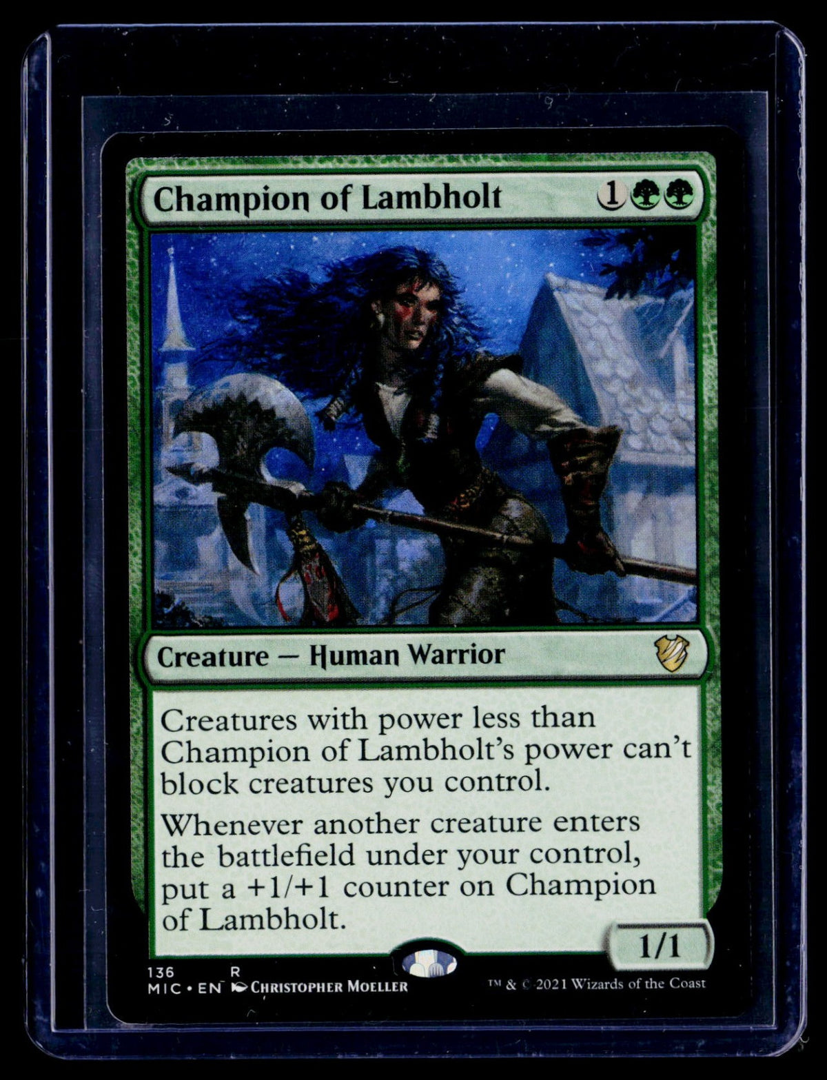 Champion of Lambholt R Commander: Innistrad: Midnight Hunt 136 NM