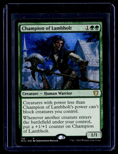 Champion of Lambholt R Commander: Innistrad: Midnight Hunt 136 NM