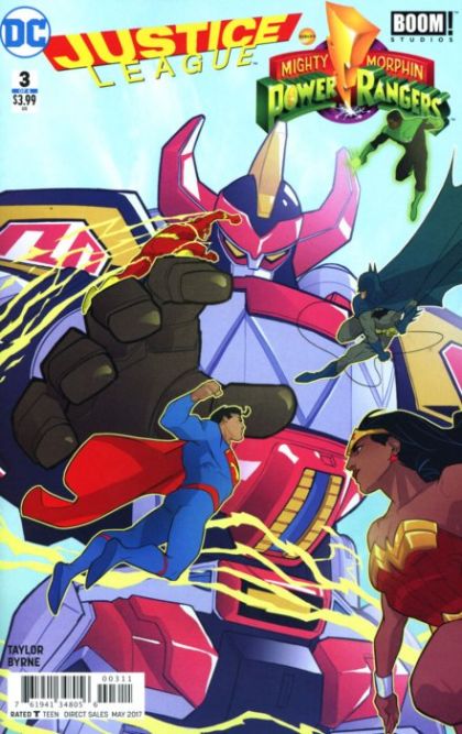 Justice League / Mighty Morphin Power Rangers #3 (Karl Kerschl Regular) Cover