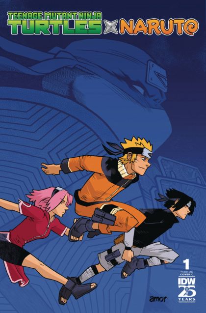 Teenage Mutant Ninja Turtles x Naruto #1C (John Amor Variant) Cover