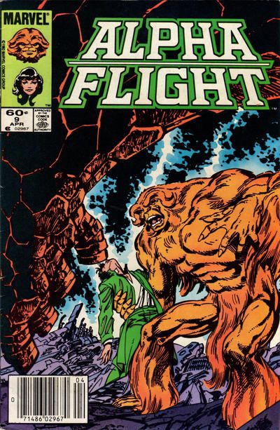 Alpha Flight, Vol. 1 #9B (Newsstand Edition) Cover
