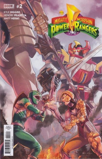 Mighty Morphin Power Rangers, Vol. 1 (Boom! Studios) #2A (Jamal Campbell Regular) Cover