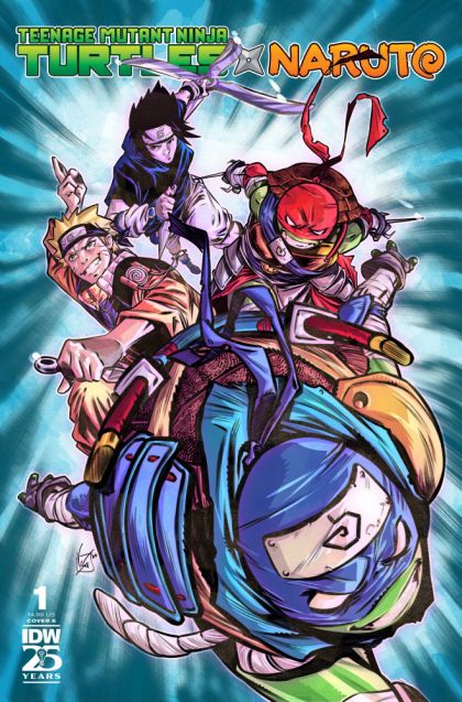 Teenage Mutant Ninja Turtles x Naruto #1E (Vincenzo Federici Variant) Cover