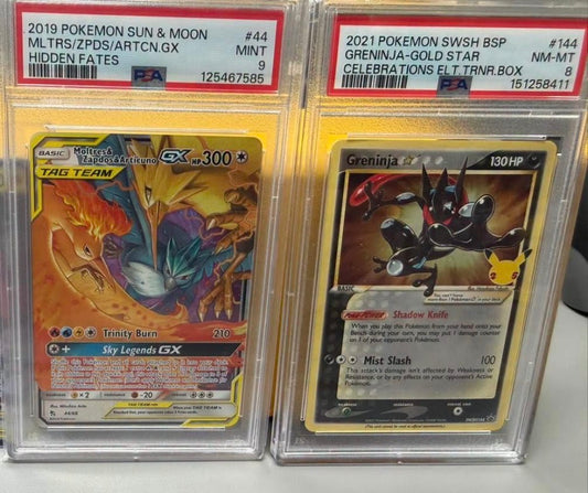 Articuno/moltres/zapdos psa 9 greninja psa 8
