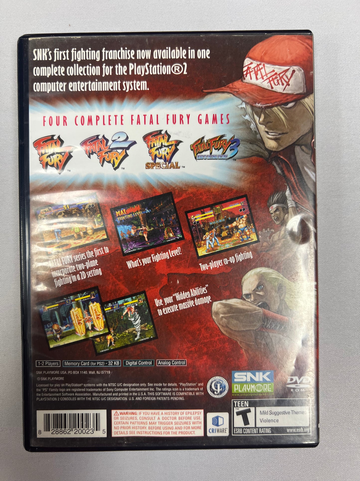 Playstation 2: Fatal Fury Battle Archives Volume #1