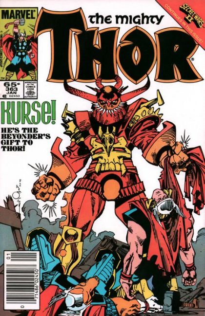 Thor, Vol. 1 #363B (Newsstand Edition) Cover