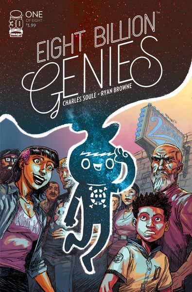 Eight Billion Genies #1K (2nd Printing Ryan Browne Variant) Cover