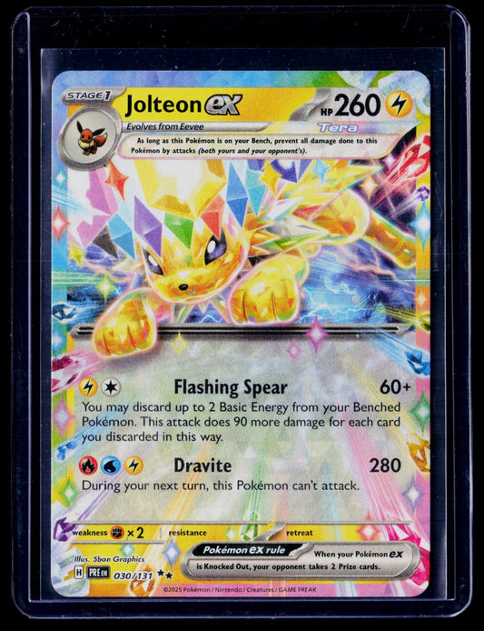 Jolteon ex Holo Double Rare SV: Prismatic Evolutions 030/131 NM