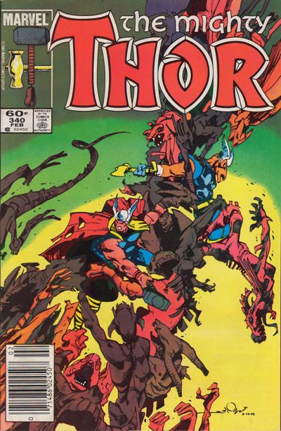 Thor, Vol. 1 #340B (Newsstand Edition) Cover