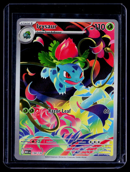 Ivysaur Holo Illustration Rare ME01: Mega Evolution 134/132 NM