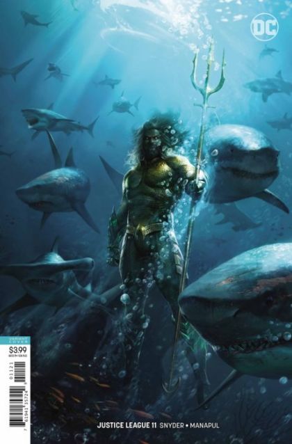 Justice League, Vol. 3 #11B (Francesco Mattina Aquaman Movie Variant) Cover